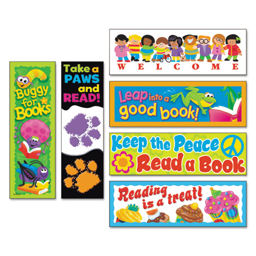 TREND® Bookmark Combo Packs, Celebrate Reading Variety #1, 2 X 6, 216-pack freeshipping - TVN Wholesale