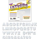 TREND® Ready Letters Sparkles Letter Set, Silver Sparkle, 4"h, 71-set freeshipping - TVN Wholesale