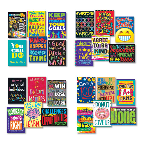 TREND® Argus Poster Combo Pack, "life Lessons", 13 3-8w X 19h freeshipping - TVN Wholesale