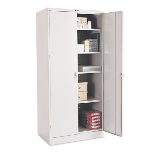 Tennsco 78" High Deluxe Cabinet, 36w X 18d X 78h, Light Gray freeshipping - TVN Wholesale