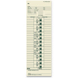 TOPS™ Time Clock Cards, Replacement For 10-100312-1950-9301-k14-36981d, One Side, 3.5 X 10.5, 500-box freeshipping - TVN Wholesale