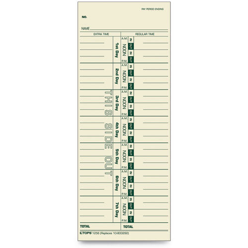 TOPS™ Manilla Job Cards, Replacement For 15-800622-l-61, One Side, 3.5 X 9, 500-box freeshipping - TVN Wholesale