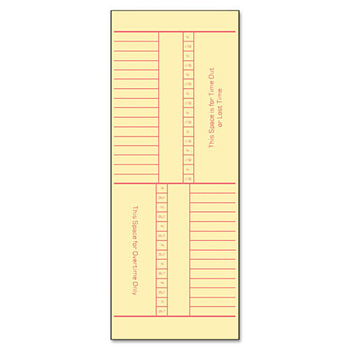 TOPS™ Time Clock Cards, Replacement For 10-100382-1950-9631, Two Sides, 3.5 X 10.5, 500-box freeshipping - TVN Wholesale