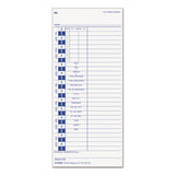 TOPS™ Time Clock Cards, Replacement For 10-100382-1950-9631, Two Sides, 3.5 X 10.5, 500-box freeshipping - TVN Wholesale