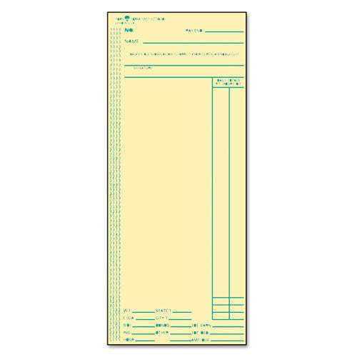 TOPS™ Time Clock Cards, Replacement For 10-100382-1950-9631, Two Sides, 3.5 X 10.5, 500-box freeshipping - TVN Wholesale