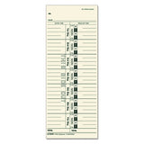 TOPS™ Time Clock Cards, Replacement For 10-100382-1950-9631, Two Sides, 3.5 X 10.5, 500-box freeshipping - TVN Wholesale