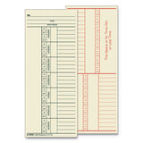 TOPS™ Time Clock Cards, Replacement For 10-100382-1950-9631, Two Sides, 3.5 X 10.5, 500-box freeshipping - TVN Wholesale