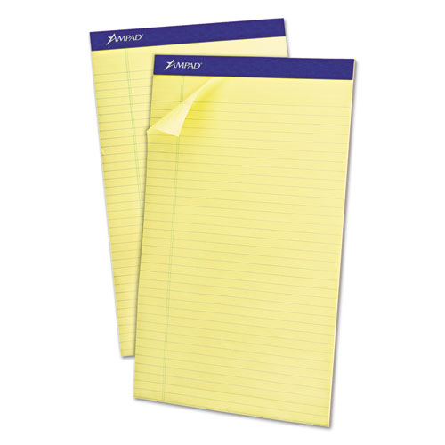 Ampad® Recycled Writing Pads, Wide-legal Rule, Politex Green Kelsu Headband, 50 White 8.5 X 11.75 Sheets, Dozen freeshipping - TVN Wholesale