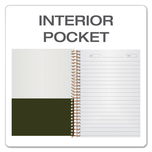 Ampad® Gold Fibre Personal Notebooks, 1 Subject, Medium-college Rule, Classic Green Cover, 7 X 5, 100 Sheets freeshipping - TVN Wholesale