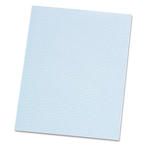Ampad® Quadrille Pads, Quadrille Rule (8 Sq-in), 50 White (heavyweight 20 Lb) 8.5 X 11 Sheets freeshipping - TVN Wholesale