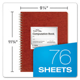 Ampad® Computation Book, Quadrille Rule, Brown Cover, 11.75 X 9.25, 76 Sheets freeshipping - TVN Wholesale