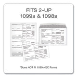 TOPS™ 1099 Double Window Envelope, Commercial Flap, Gummed Closure, Contemporary Seam, 5.63 X 9, White, 24-pack freeshipping - TVN Wholesale