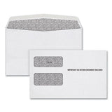 TOPS™ 1099 Double Window Envelope, Commercial Flap, Gummed Closure, Contemporary Seam, 5.63 X 9, White, 24-pack freeshipping - TVN Wholesale