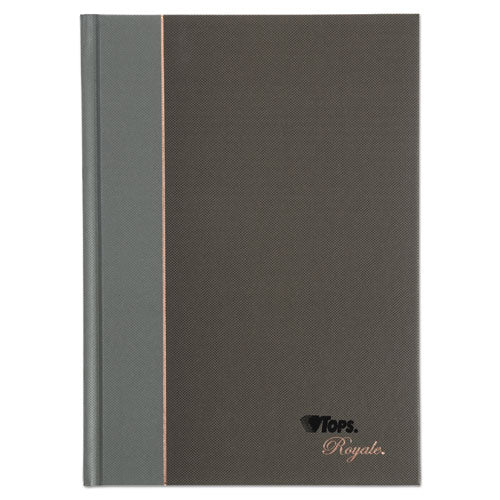 TOPS™ Royale Casebound Business Notebooks, 1 Subject, Medium-college Rule, Black-gray Cover, 8.25 X 5.88, 96 Sheets freeshipping - TVN Wholesale