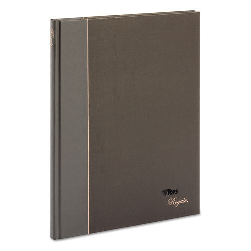 TOPS™ Royale Casebound Business Notebooks, 1 Subject, Medium-college Rule, Black-gray Cover, 10.5 X 8, 96 Sheets freeshipping - TVN Wholesale