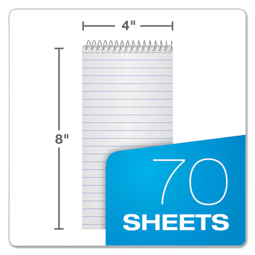Ampad® Earthwise By Ampad Recycled Reporter's Notepad, Gregg Rule, White Cover, 70 White 4 X 8 Sheets freeshipping - TVN Wholesale