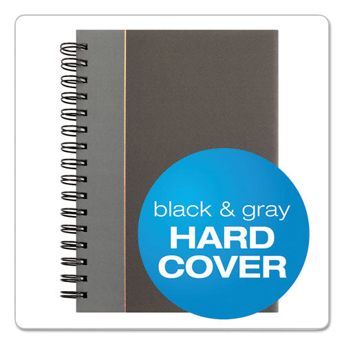 TOPS™ Royale Wirebound Business Notebooks, 1 Subject, Medium-college Rule, Black-gray Cover, 8.25 X 5.88, 96 Sheets freeshipping - TVN Wholesale