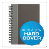 TOPS™ Royale Wirebound Business Notebooks, 1 Subject, Medium-college Rule, Black-gray Cover, 8.25 X 5.88, 96 Sheets freeshipping - TVN Wholesale