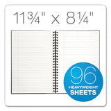 TOPS™ Royale Wirebound Business Notebooks, 1 Subject, Medium-college Rule, Black-gray Cover, 11.75 X 8.25, 96 Sheets freeshipping - TVN Wholesale