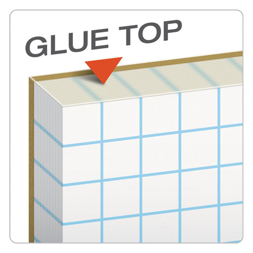 TOPS™ Quadrille Pads, Quadrille Rule (6 Sq-in), 50 White 8.5 X 11 Sheets freeshipping - TVN Wholesale