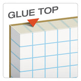 TOPS™ Quadrille Pads, Quadrille Rule (6 Sq-in), 50 White 8.5 X 11 Sheets freeshipping - TVN Wholesale