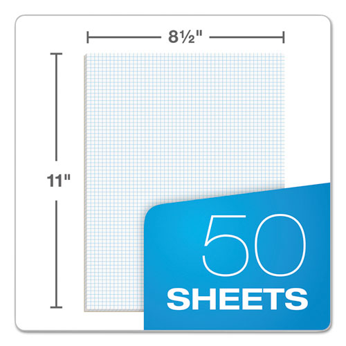 TOPS™ Quadrille Pads, Quadrille Rule (6 Sq-in), 50 White 8.5 X 11 Sheets freeshipping - TVN Wholesale