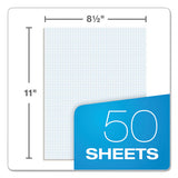 TOPS™ Quadrille Pads, Quadrille Rule (6 Sq-in), 50 White 8.5 X 11 Sheets freeshipping - TVN Wholesale