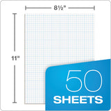 TOPS™ Cross Section Pads, Cross-section Quadrille Rule (4 Sq-in, 1 Sq-in), 50 White 8.5 X 11 Sheets freeshipping - TVN Wholesale