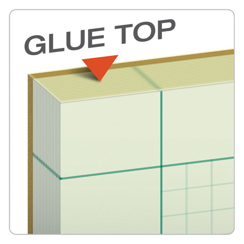 TOPS™ Engineering Computation Pads, Cross-section Quadrille Rule (5 Sq-in, 1 Sq-in), Green Cover, 200 Green-tint 8.5 X 11 Sheets freeshipping - TVN Wholesale