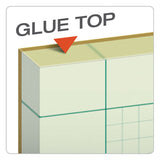 TOPS™ Engineering Computation Pads, Cross-section Quadrille Rule (5 Sq-in, 1 Sq-in), Green Cover, 200 Green-tint 8.5 X 11 Sheets freeshipping - TVN Wholesale