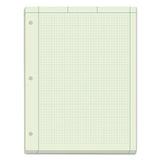 TOPS™ Engineering Computation Pads, Cross-section Quadrille Rule (5 Sq-in, 1 Sq-in), Green Cover, 200 Green-tint 8.5 X 11 Sheets freeshipping - TVN Wholesale