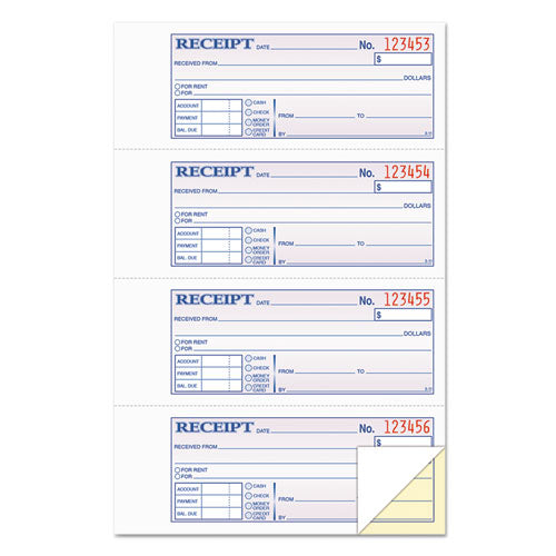 TOPS™ Money And Rent Receipt Books, Two-part Carbonless, 2.75 X 7.13, 4-page, 400 Forms freeshipping - TVN Wholesale