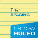 TOPS™ Double Docket Ruled Pads, Narrow Rule, 100 Canary-yellow 8.5 X 11.75 Sheets, 6-pack freeshipping - TVN Wholesale