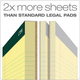 TOPS™ Double Docket Ruled Pads, Narrow Rule, 100 Canary-yellow 8.5 X 11.75 Sheets, 6-pack freeshipping - TVN Wholesale