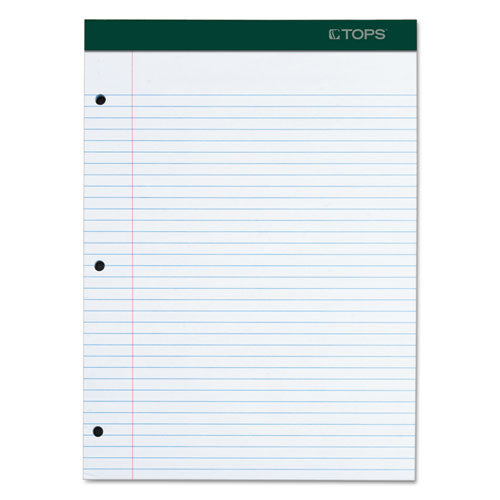 TOPS™ Double Docket Ruled Pads With Extra Sturdy Back, Medium-college Rule, 100 White 8.5 X 11.75 Sheets freeshipping - TVN Wholesale