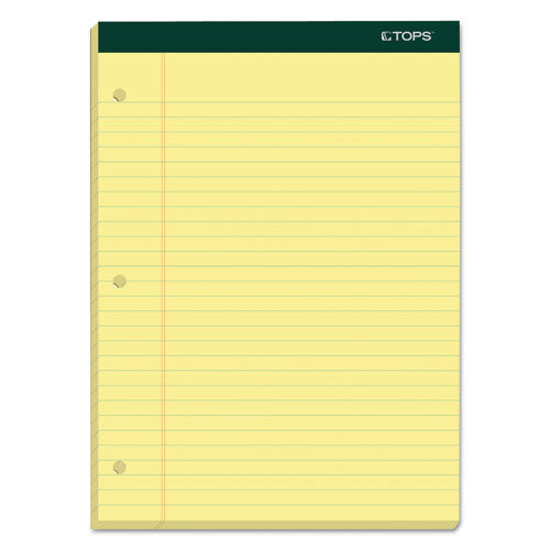 TOPS™ Double Docket Ruled Pads, Wide-legal Rule, 100 Canary-yellow 8.5 X 11.75 Sheets, 6-pack freeshipping - TVN Wholesale