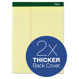 TOPS™ Double Docket Ruled Pads, Pitman Rule Variation (offset Dividing Line - 3" Left), 100 Canary 8.5 X 11.75 Sheets, 6-pack freeshipping - TVN Wholesale
