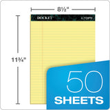 TOPS™ Docket Ruled Perforated Pads, Wide-legal Rule, 50 Canary-yellow 8.5 X 11.75 Sheets, 12-pack freeshipping - TVN Wholesale