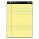 TOPS™ Docket Ruled Perforated Pads, Wide-legal Rule, 50 Canary-yellow 8.5 X 11.75 Sheets, 12-pack freeshipping - TVN Wholesale
