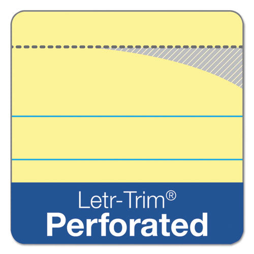 TOPS™ Docket Ruled Perforated Pads, Wide-legal Rule, 50 Canary-yellow 8.5 X 11.75 Sheets, 6-pack freeshipping - TVN Wholesale