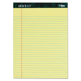 TOPS™ Docket Ruled Perforated Pads, Wide-legal Rule, 50 Canary-yellow 8.5 X 11.75 Sheets, 6-pack freeshipping - TVN Wholesale