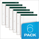 TOPS™ Double Docket Ruled Pads, Wide-legal Rule, 100 White 8.5 X 11.75 Sheets, 6-pack freeshipping - TVN Wholesale