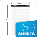 TOPS™ Docket Ruled Perforated Pads, Wide-legal Rule, 50 White 8.5 X 14 Sheets, 12-pack freeshipping - TVN Wholesale