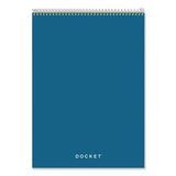 TOPS™ Docket Ruled Wirebound Pad With Cover, Wide-legal Rule, Blue Cover, 70 Canary-yellow 8.5 X 11.75 Sheets freeshipping - TVN Wholesale