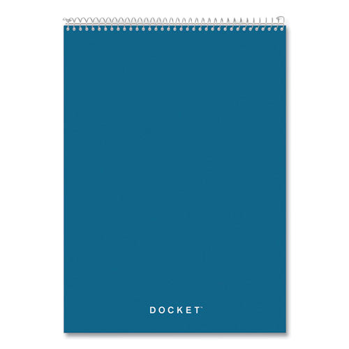 TOPS™ Docket Ruled Wirebound Pad With Cover, Wide-legal Rule, Blue Cover, 70 White 8.5 X 11.75 Sheets freeshipping - TVN Wholesale