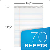 TOPS™ Docket Ruled Wirebound Pad With Cover, Wide-legal Rule, Blue Cover, 70 White 8.5 X 11.75 Sheets freeshipping - TVN Wholesale
