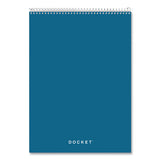 TOPS™ Docket Ruled Wirebound Pad With Cover, Wide-legal Rule, Blue Cover, 70 White 8.5 X 11.75 Sheets freeshipping - TVN Wholesale