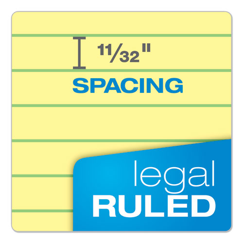 TOPS™ Docket Gold Ruled Perforated Pads, Wide-legal Rule, 50 Canary-yellow 8.5 X 11.75 Sheets, 12-pack freeshipping - TVN Wholesale