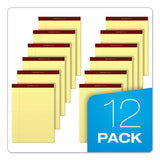 TOPS™ Docket Gold Ruled Perforated Pads, Wide-legal Rule, 50 Canary-yellow 8.5 X 11.75 Sheets, 12-pack freeshipping - TVN Wholesale