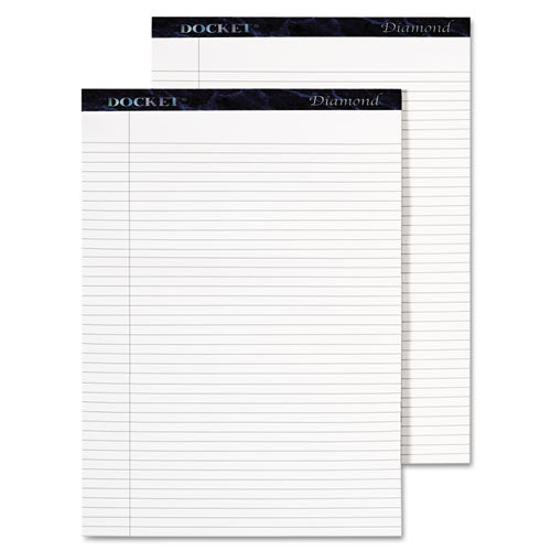 TOPS™ Docket Diamond Ruled Pads, Wide-legal Rule, 50 White 8.5 X 11.75 Sheets, 2-box freeshipping - TVN Wholesale